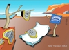 Cartoon: Alles fliesst (small) by RABE tagged olaf,scholz,bundeskanzler,ankündigung,zeitenwende,ergebnisse,opposition,union,rabe,ralf,böhme,cartoon,karikatur,pressezeichnung,farbcartoon,tagescartoon,kluft,spalt,brücke,ampel,ampelregierung,abgrund,umfrage,umfragewerte,vertrauen,staat,vertrauensverlust,bürge,unzufriedenheit,lavadore,dali,künstler,gemälde