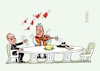 Cartoon: Teufelsgeiger (small) by RABE tagged wahl,wahlomat,wahlkämpfer,europawahl,landtagswahl,wähler,wahlplakate,rabe,ralf,böhme,cartoon,karikatur,pressezeichnung,farbcartoon,tagescartoon,ratspräsident,europarat,victor,orban,ungarn,budapest,purin,kremlchef,besuch,ukrainekrieg,tisch,geiger,csardasgeiger,teufelsgeiger
