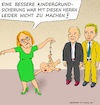 Cartoon: Mehr ging nicht! (small) by Barthold tagged treffen,kanzler,lisa,paus,christian,lindner,august,27,2023,kanzleramt,einigung,budget,finanzausstattung,kindergrundsicherung,aufgespleißtes,seil,unsicher,baby,cartoon,karikatur,barthold
