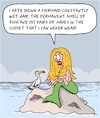 Cartoon: The Little Mermaid (small) by Karsten Schley tagged mermaids,fairy,tales,myths,legends,literature,films,culture,women,jobs,fashion,life,environment