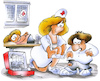 Cartoon: Notaufnahme (small) by HSB-Cartoon tagged notaufnahme,krankenhaus,krankenschwester,ambulanz,hospital,klinik,patient,kinderkrankenschwester,kinderklinik,stationsschwester,kinderstation,notfall,pflaster,wunde,verband,notarzt,notarztkoffer,erste,hilfe,patienteliege,behandlung,krankenbehandlung,notaufnahmepatient,krankenbett,krank,beschwerden,verwundung,arzt,ärztin,krankenpflege,cartoon,cartoonzeichner,cartoonist,gesund,gesundheit,cartoonmotiv,airbrush