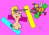 Cartoon: Bee (small) by cartoonharry tagged insects girls nude cartoonharry dutch cartoonist toonpool