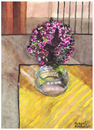 Cartoon: Bouquet of flowers (small) by Pascal Kirchmair tagged blumenstrauß,vase,aquarell,gouache,fleurs,flowers,watercolour,pascal,kirchmair,illustration,picture,painting,dipinto,pintura,peinture,cuadro,quadro