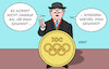 Cartoon: Sportsgeist (small) by Erl tagged politik,sport,olympia,olympische,spiele,paris,2024,ioc,geld,gier,gewinn,milliarden,sportler,sportlerin,medaille,goldmedaille,gewinnen,dabei,sein,ist,alles,sportsgeist,karikatur,erl