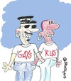 Cartoon: Gays R US (small) by EASTERBY tagged gays