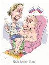 Cartoon: Flotter Käfer (small) by Riemann tagged alice,weidel,putin,afd,russland,deutschland,schattenflotte,flotter,käfer,flirt,verrat,rechtsextrem,diktatur,massenmörder,tyrann,cartoon,george,riemann